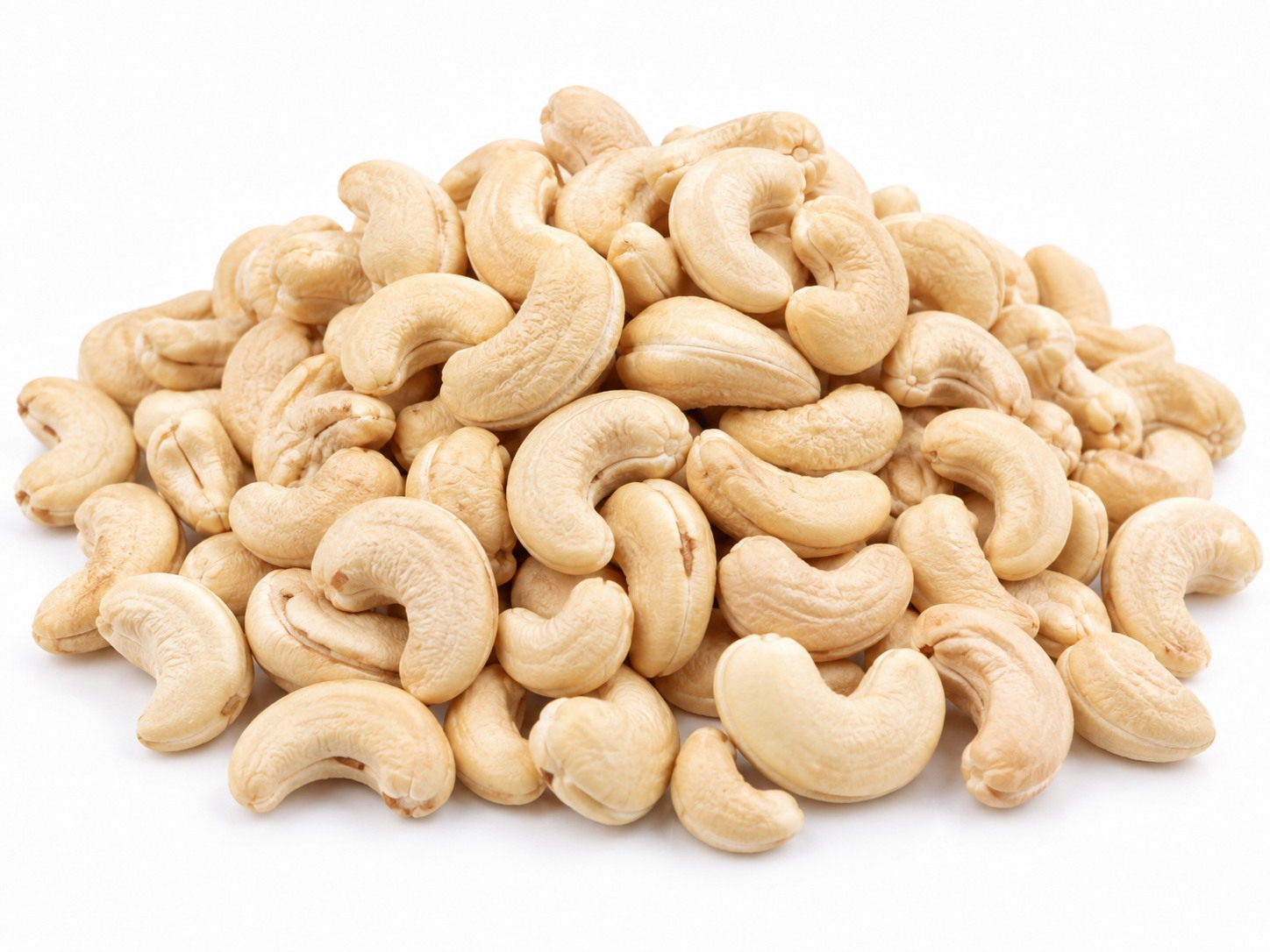 Cashew kernels — processed whole cashew nuts, Indian origin