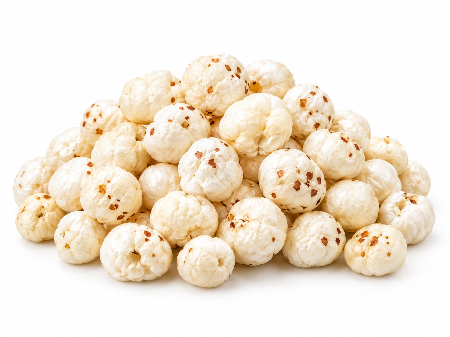 Makhana (fox nuts) — popped white fox nuts, Mithila Bihar origin