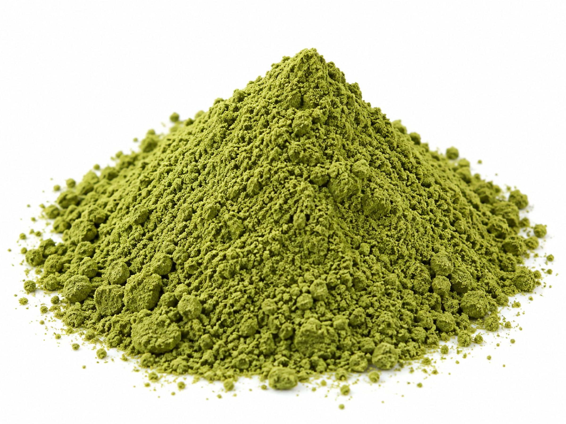 Moringa leaf powder — deep green powder, Indian origin